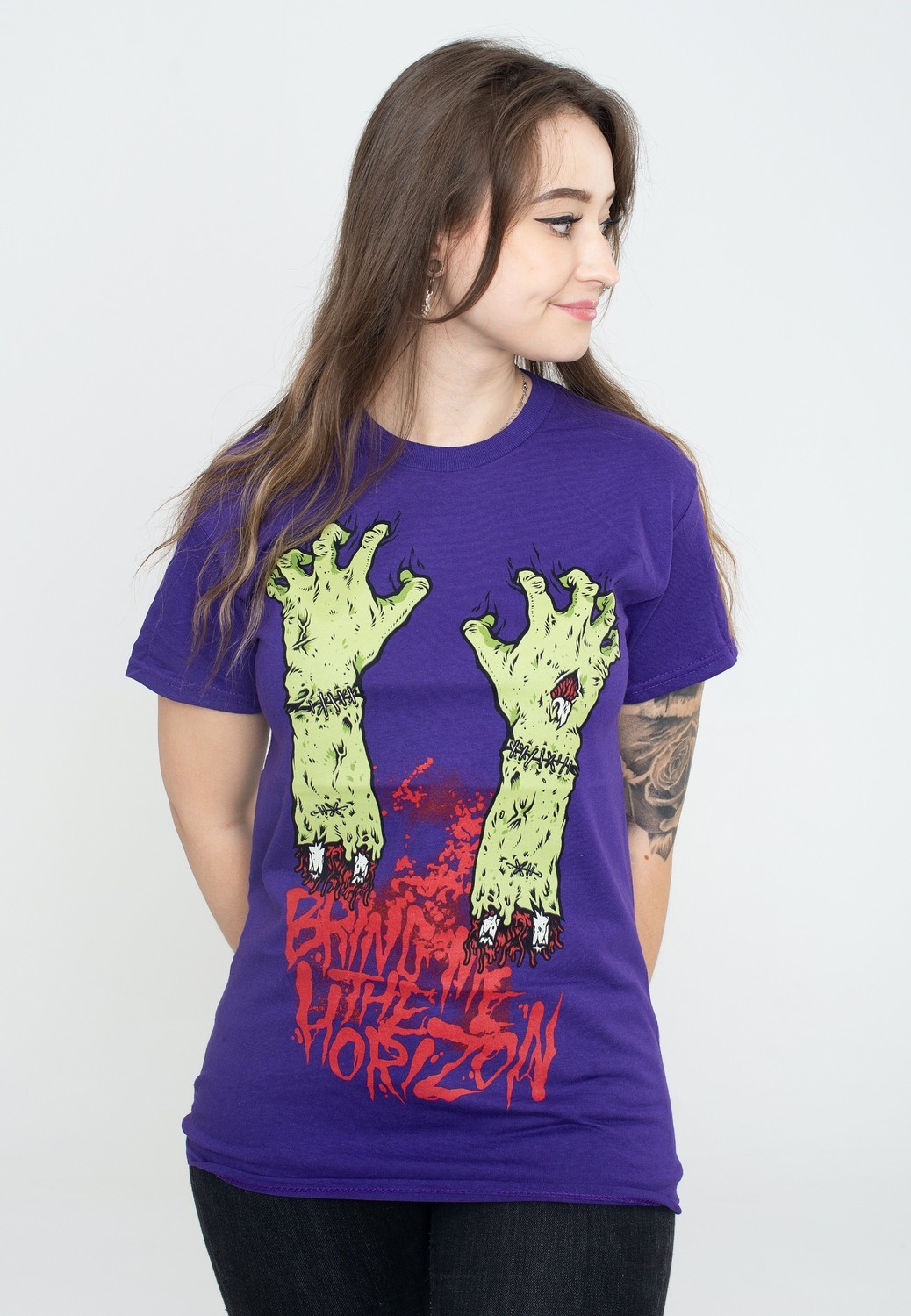 Bring Me The Horizon - Zombie Hands Purple - - T-Shirts