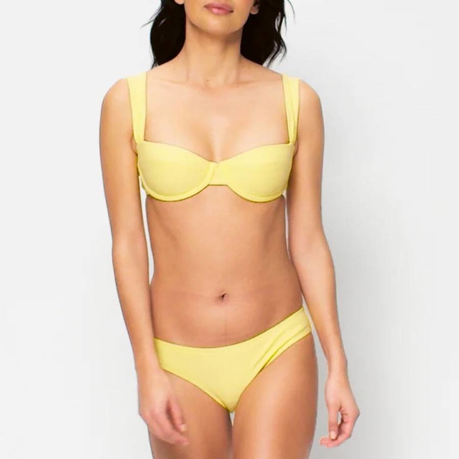 Yellow  Santorini Bikini Top