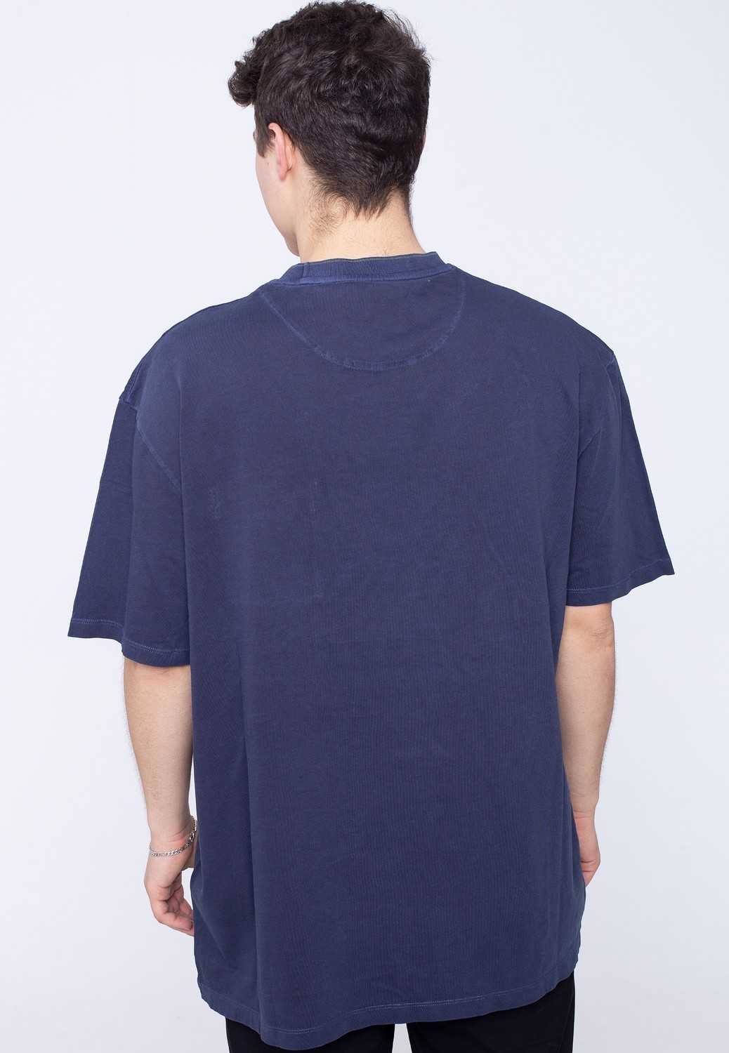 Lyle & Scott - Pigment Dye Dark Navy - - T-Shirts