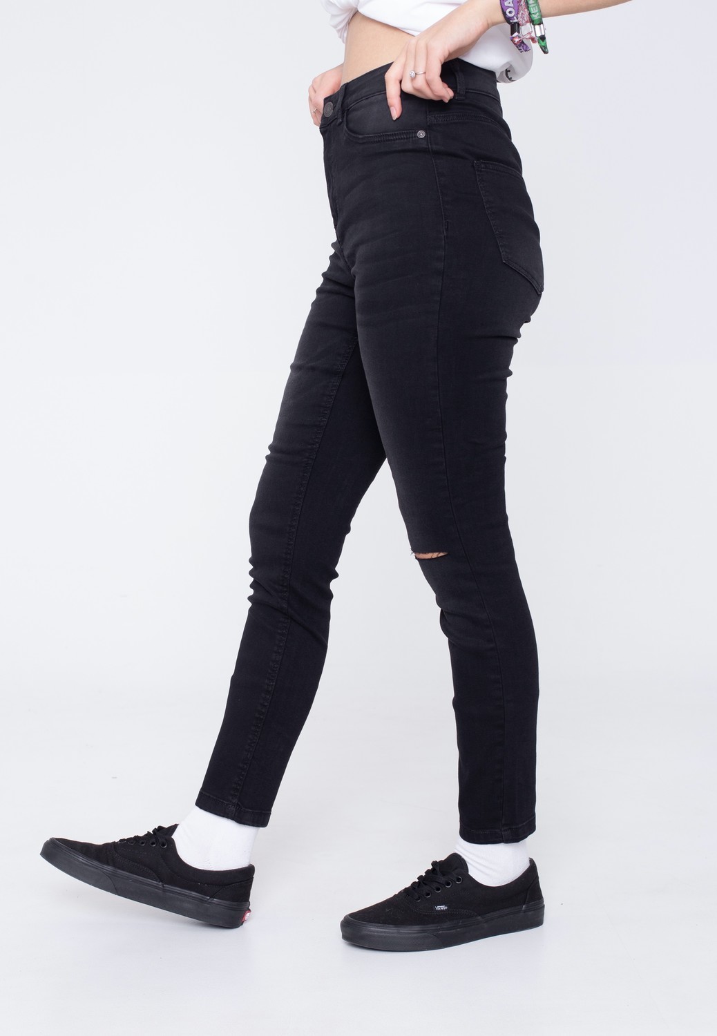 Noisy May - Callie Skinny Ankle Medium Grey Denim - Jeans