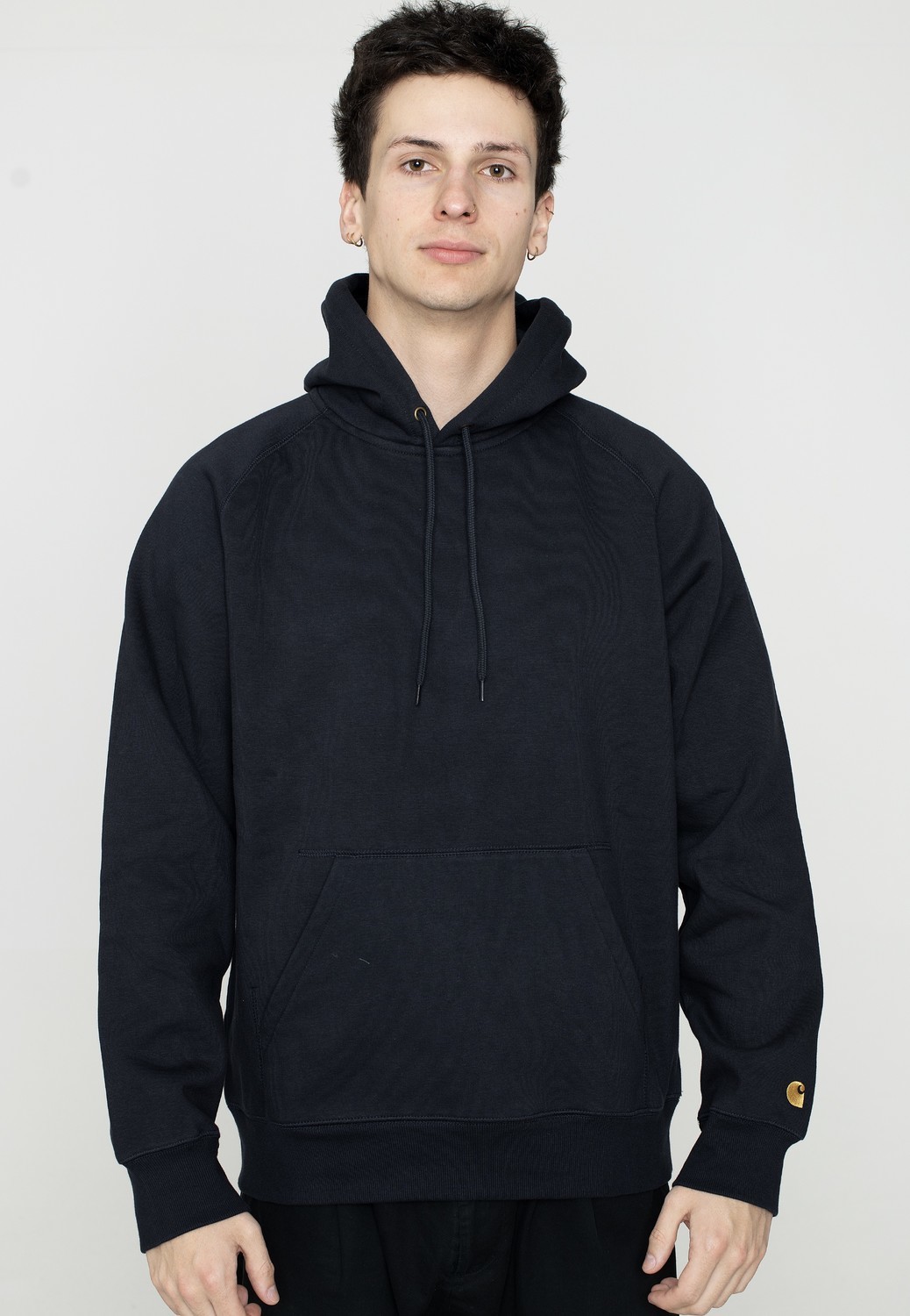 Carhartt WIP - Hooded Chase Dark Navy/Gold - Sweaters