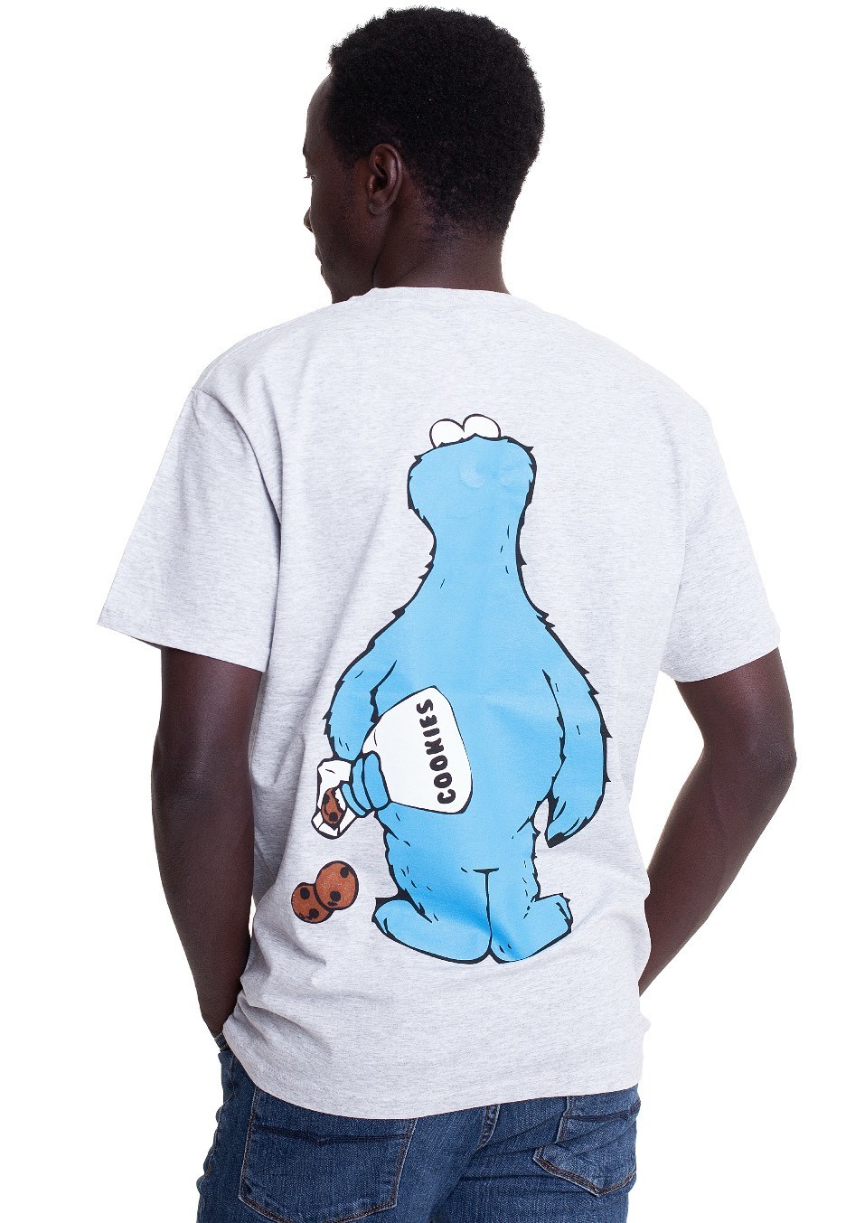 Sesame Street - Cookie Thief Grey - - T-Shirts