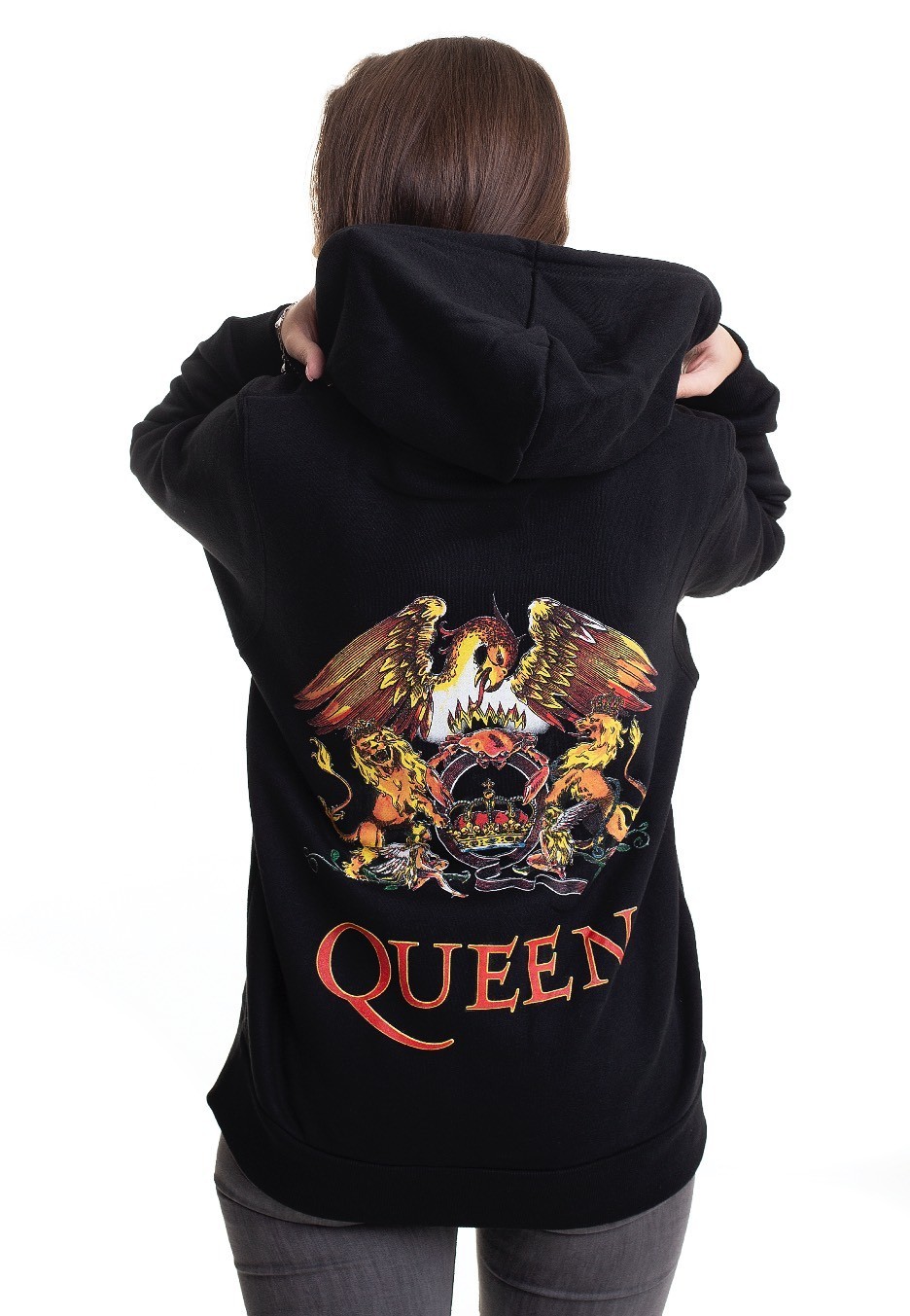 Queen - Classic Crest Back Print - Zipper