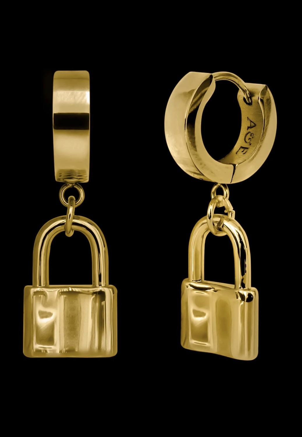 Ask & Embla - Knox Lock Huggie Gold - Jewelry