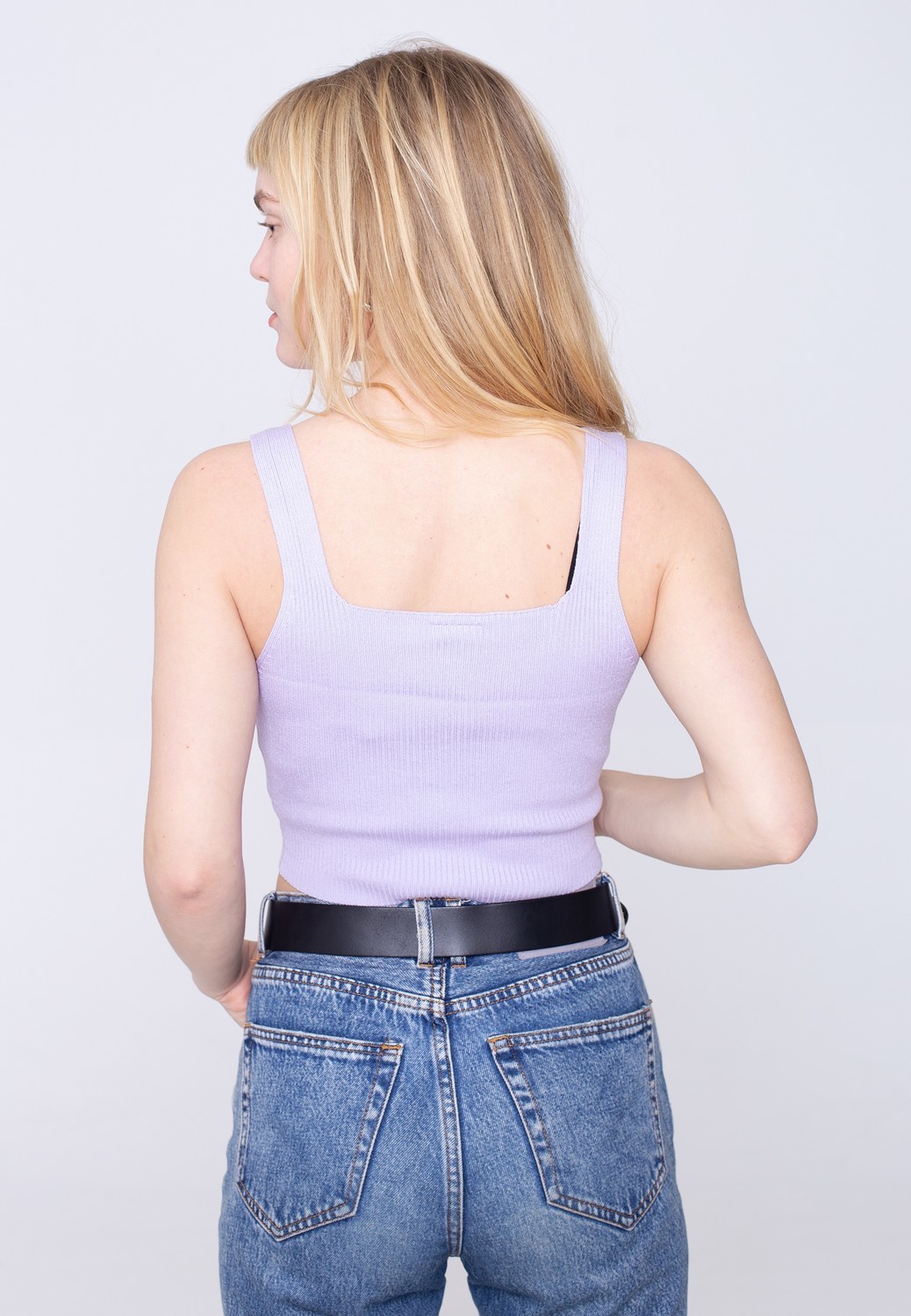 Urban Classics - Ladies Cropped Knit Lilac - Tops