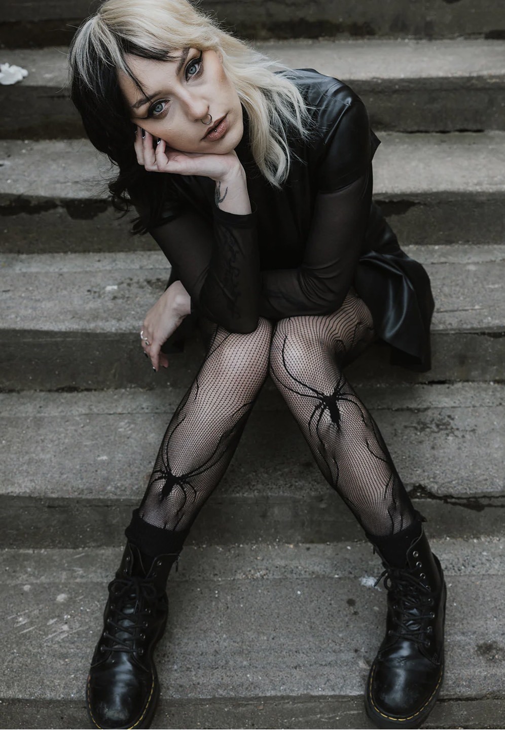 Pamela Mann - Spider Net Black - Leggings