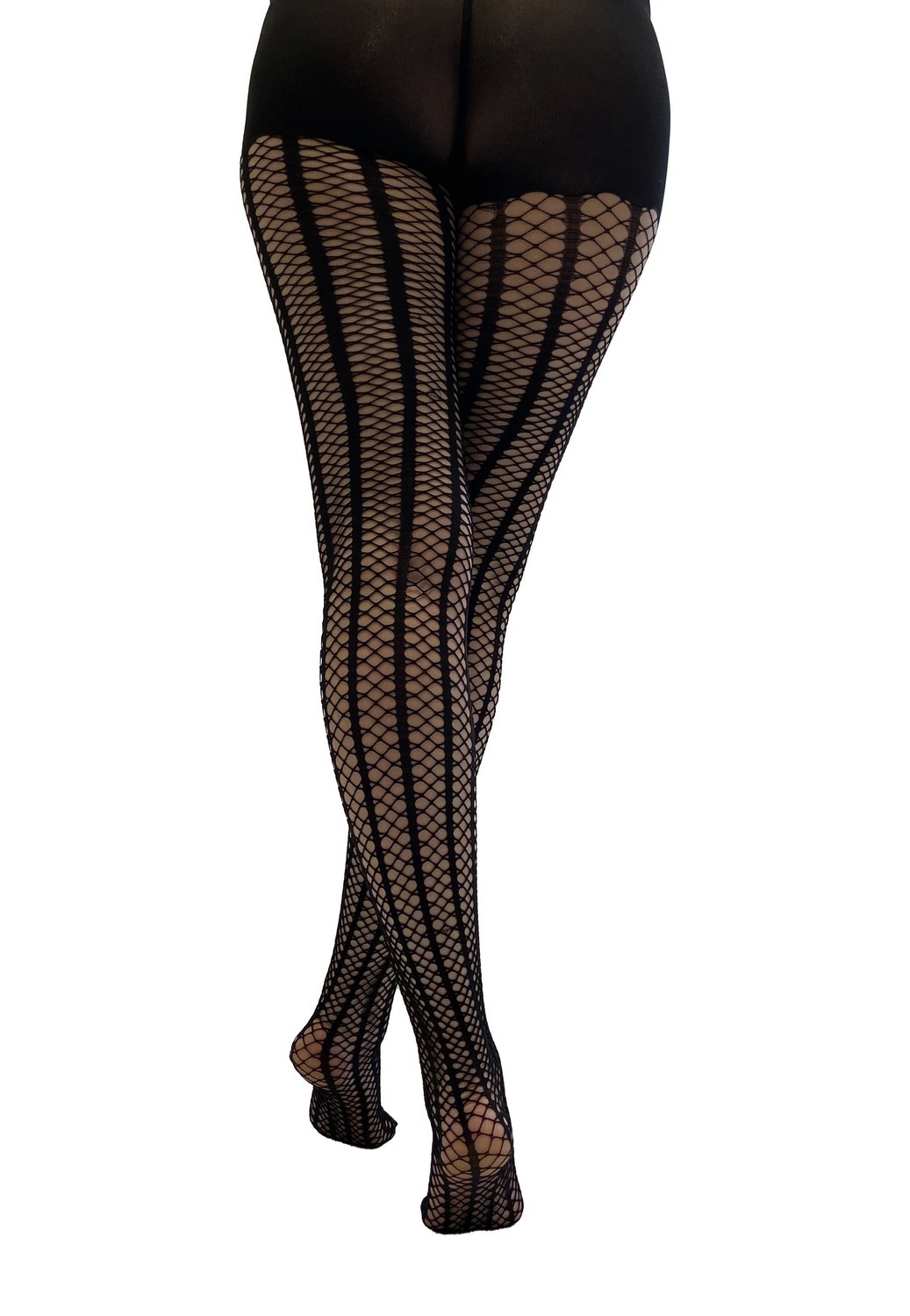 Pamela Mann - Vertical Stripe Net Tights - Leggings