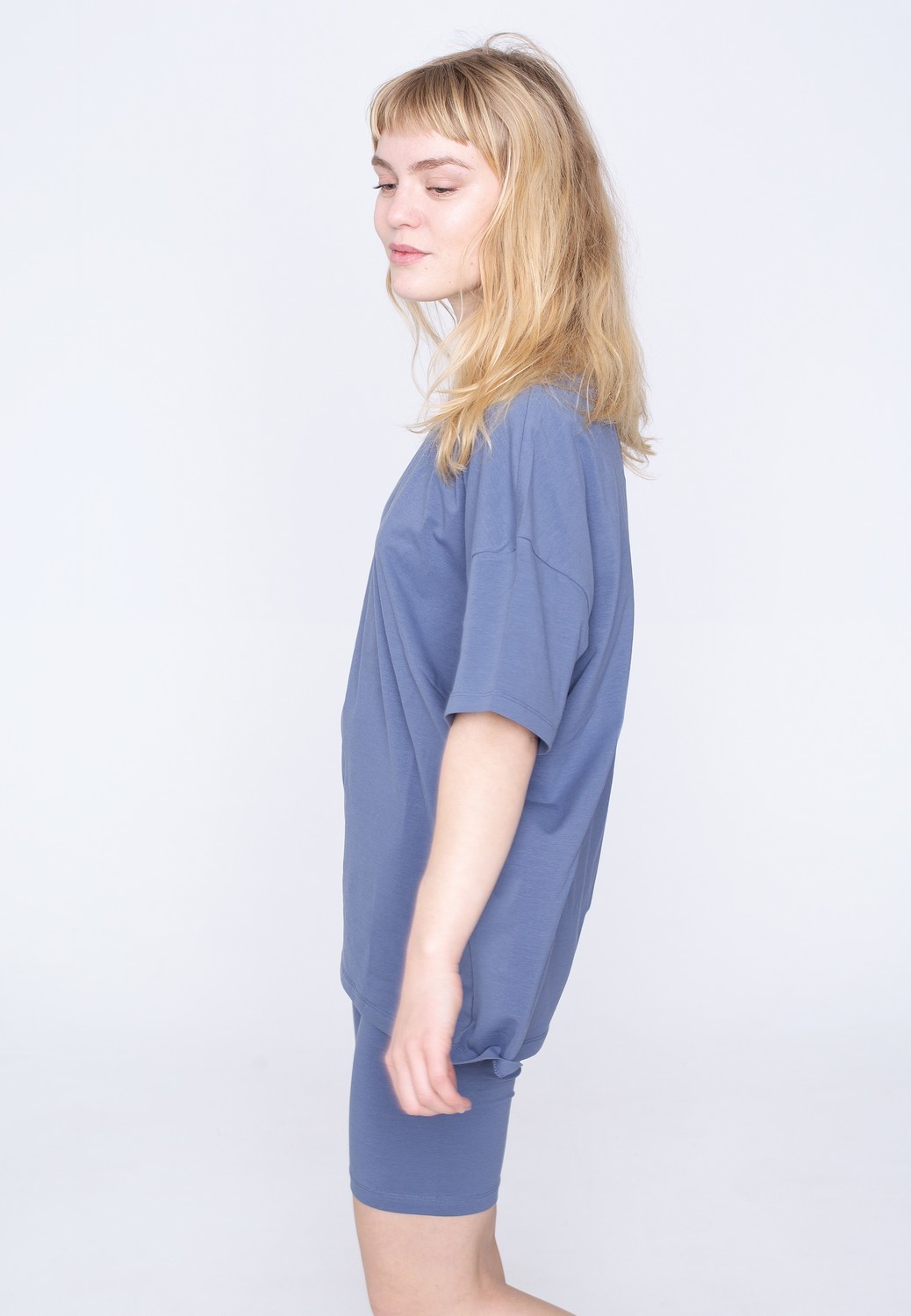 Noisy May - Cecilie Coordinated China Blue T-Shirt und Pants - T-Shirts