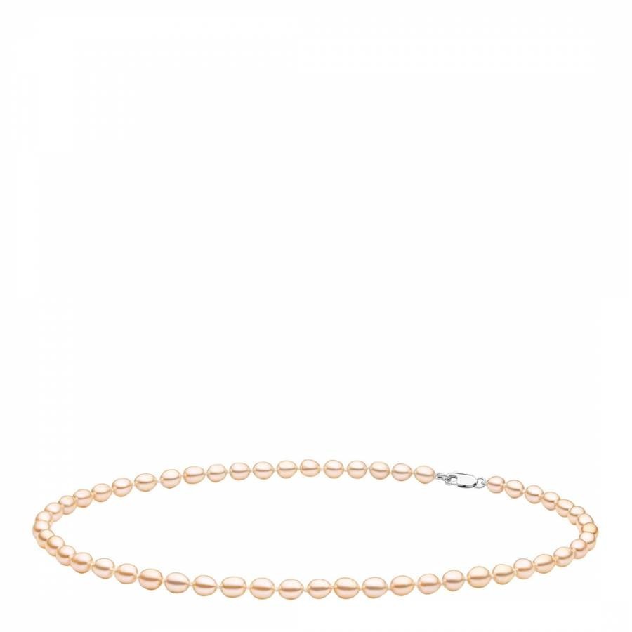 Pink Sterling Silver Freshwater Pearl Necklace