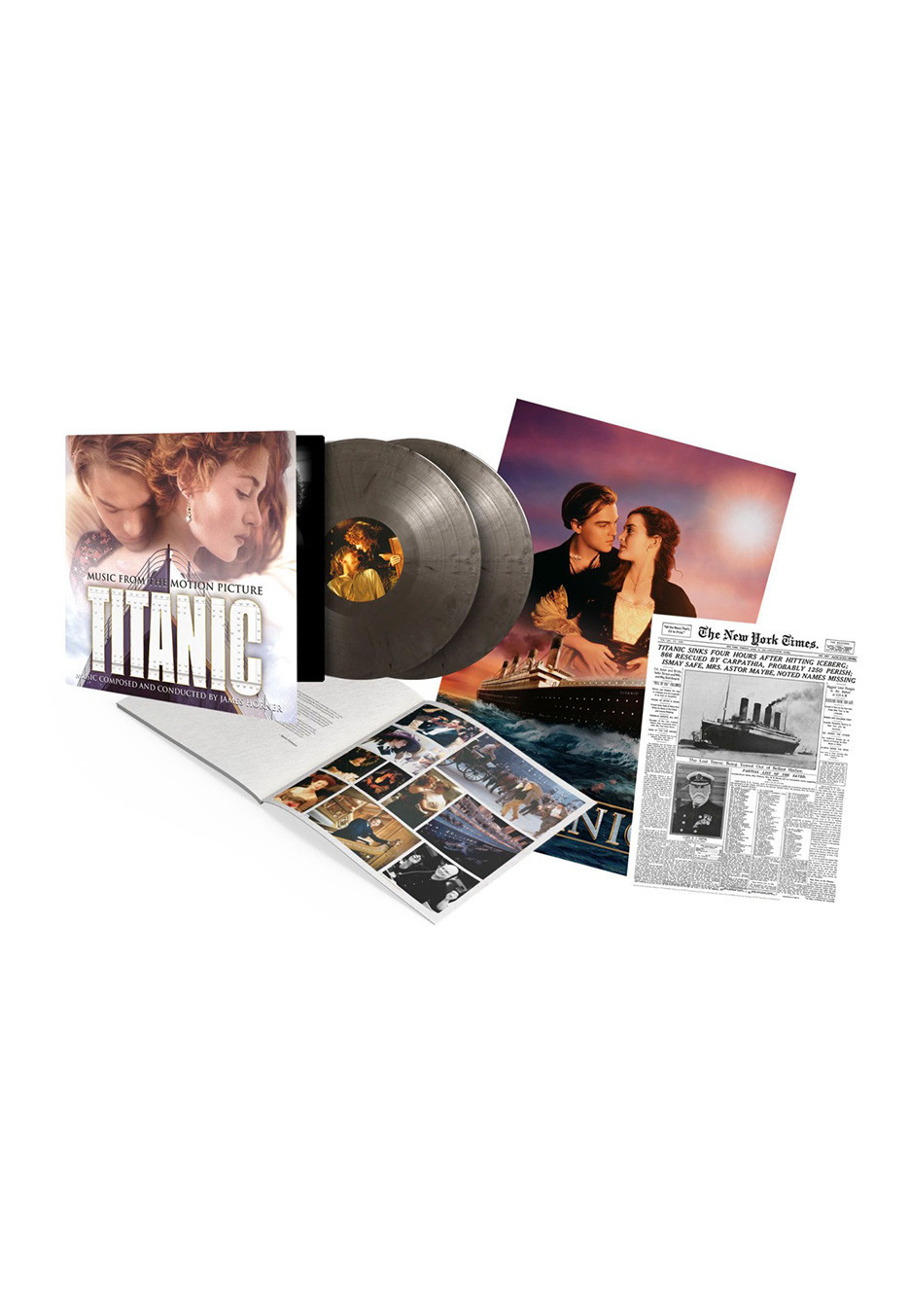 Titanic - Titanic OST 25th Anniversary (James Horner) Silver & Black - Vinyl