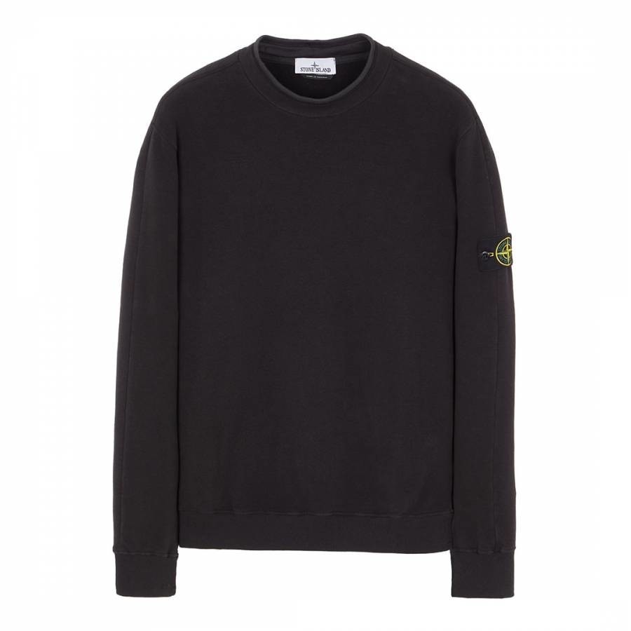 Black Mock Turtleneck Fleece Sweatshirt