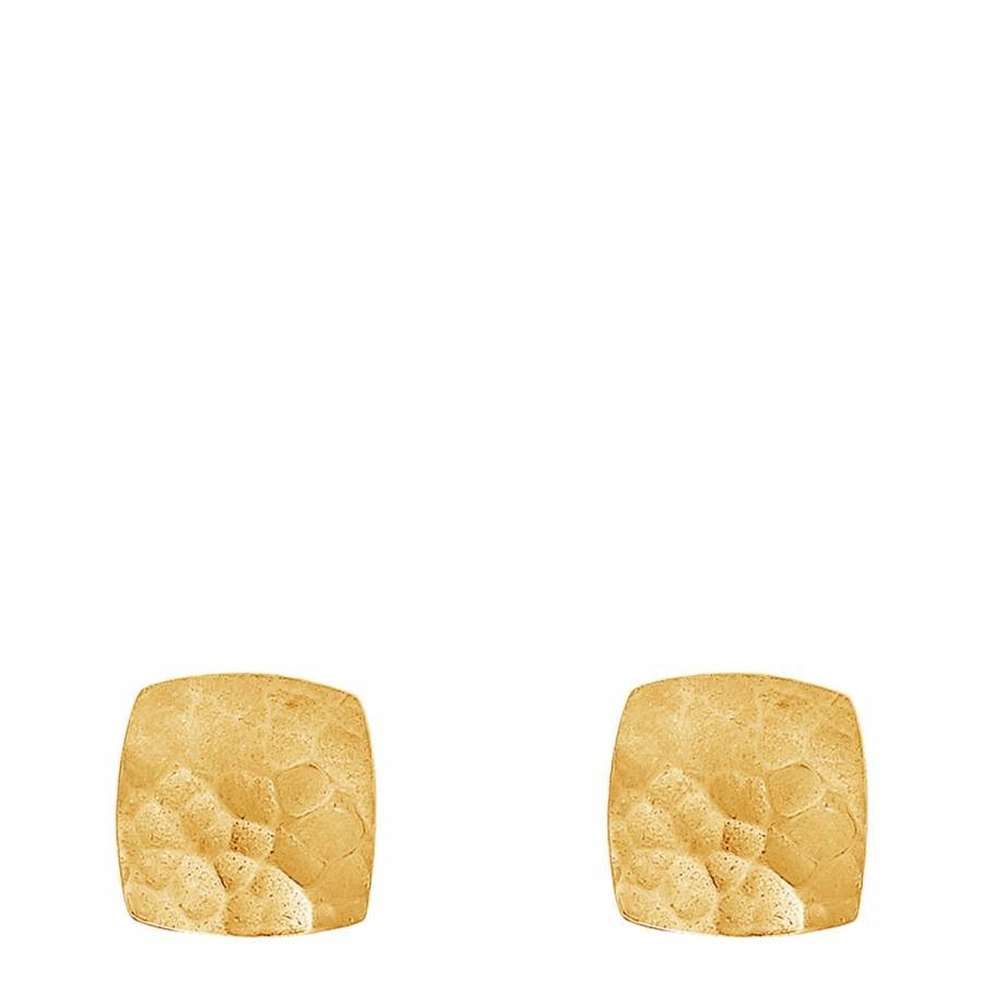 Gold Small Flat Square Nomad Studs
