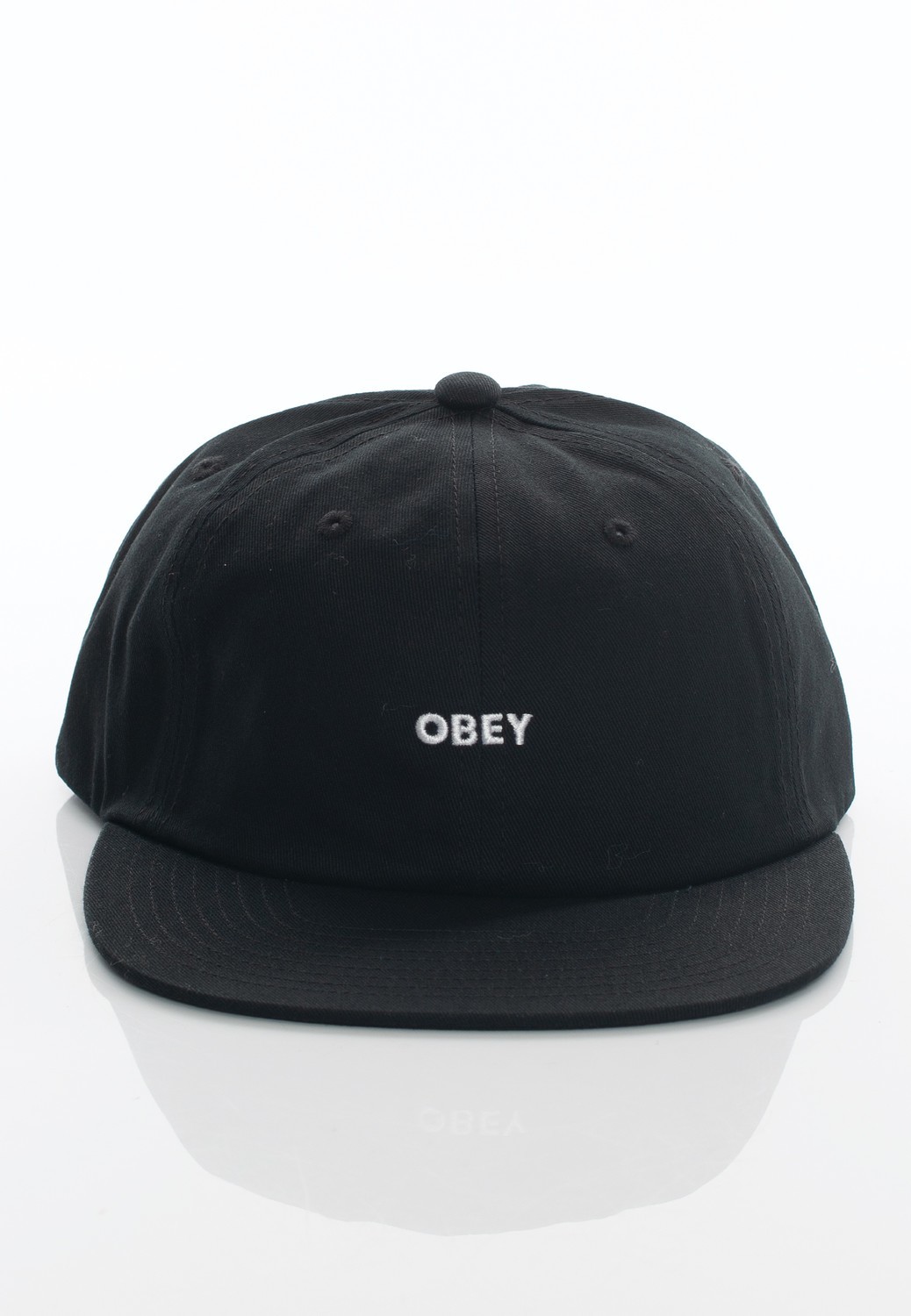 Obey - Bold Twill 6 Panel Strapback Black - Caps