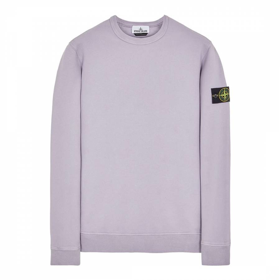 Lilac Brushed Cotton Fleece Sweatshirt