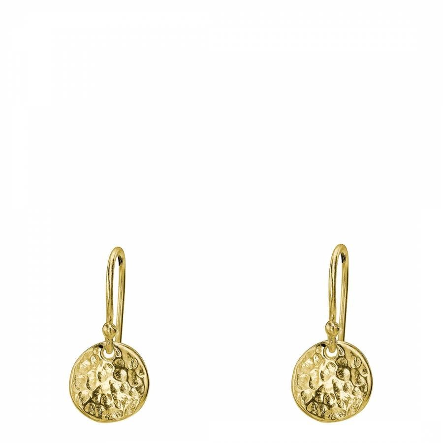 Gold 10mm Disc Nomad Earrings