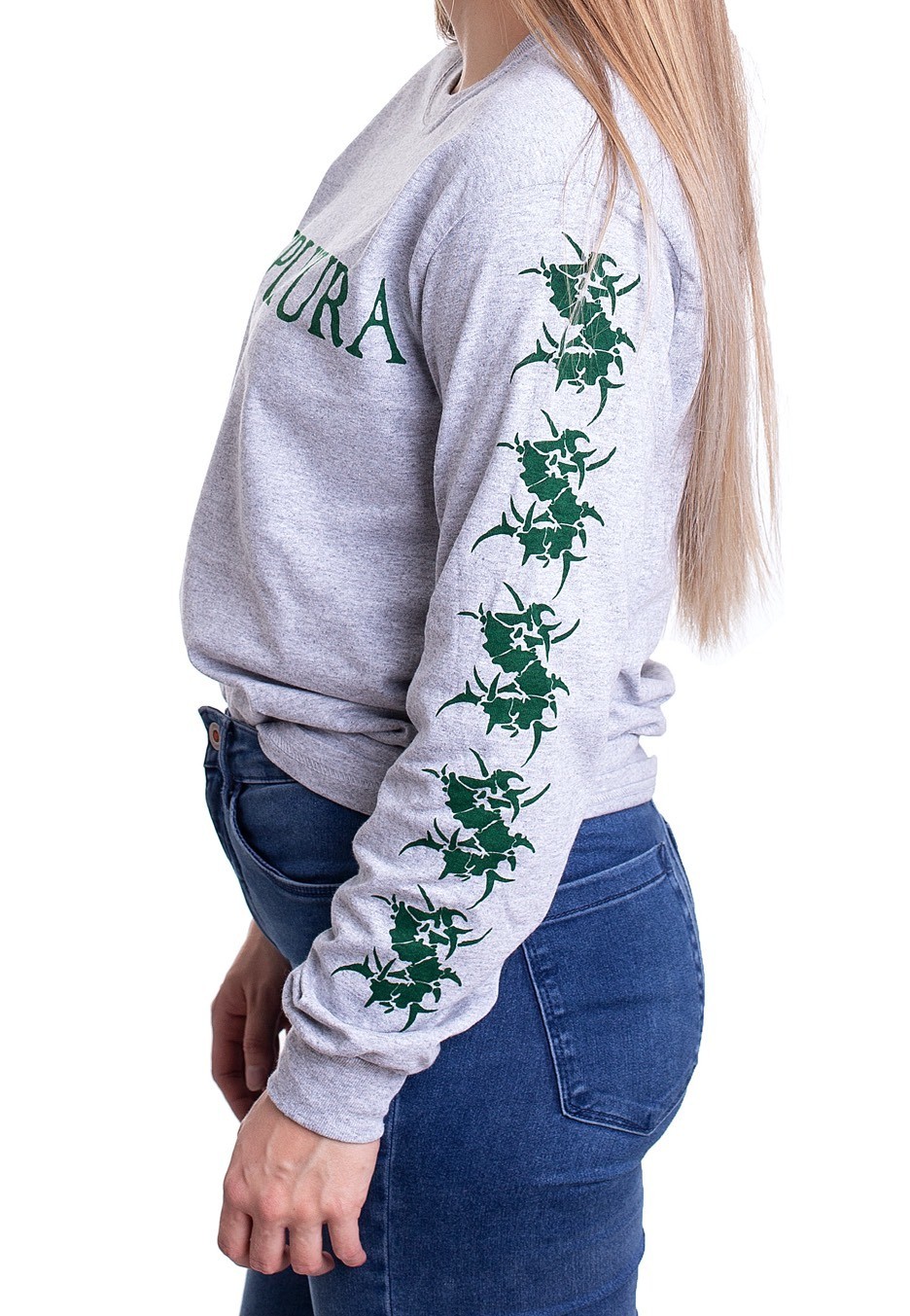 Sepultura - Logo Sportsgrey - Longsleeve