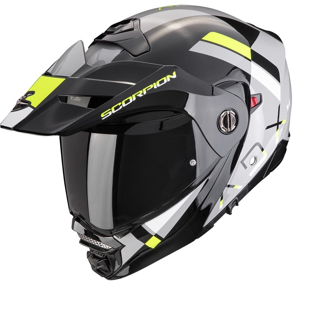 Scorpion ADX-2 Galane Grey-Black-Neon Yellow Adventure Helmets M