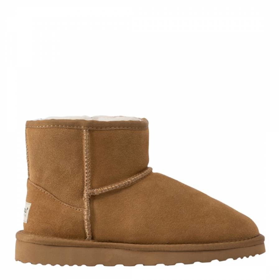 Camel Bondi Sheepskin Ankle Boots