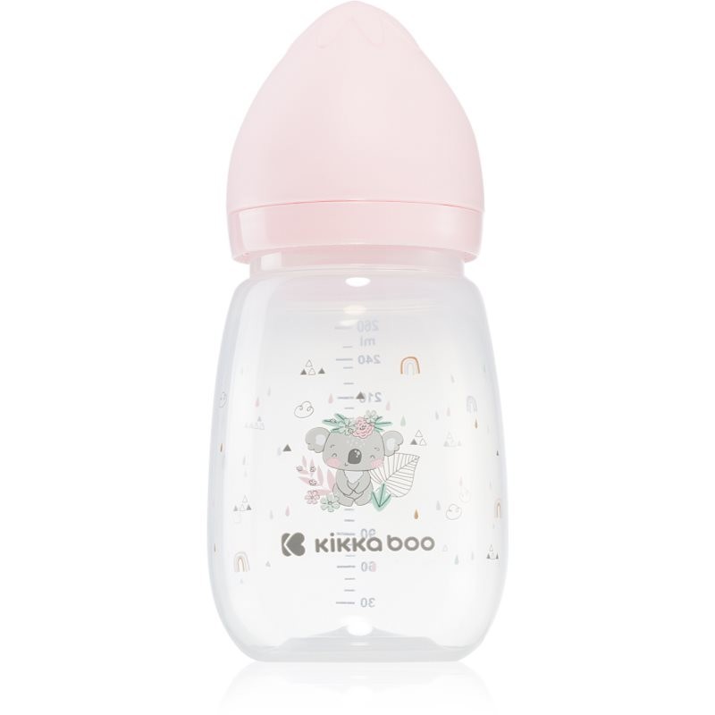 Kikkaboo Savanna Anti-colic Baby Bottle baby bottle 3 m+ Pink 260 ml