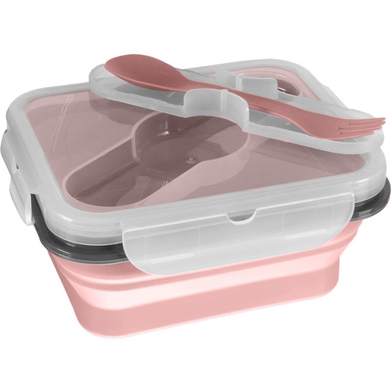Zopa Silicone Lunch Box dinnerware set Old Pink 1 pc