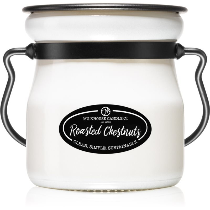 Milkhouse Candle Co. Creamery Roasted Chestnuts scented candle Cream Jar 142 g