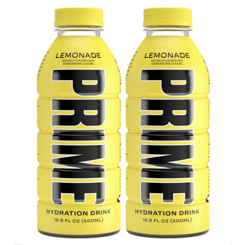 Prime Hydration Lemonade KSI Logan Paul x2 Bottles