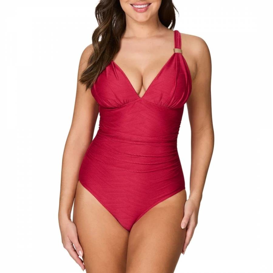 Red Gamma Texture Dulcie Swimsuit