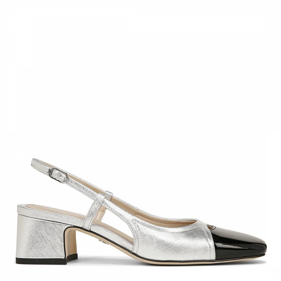 Silver Tarra Leather Heel