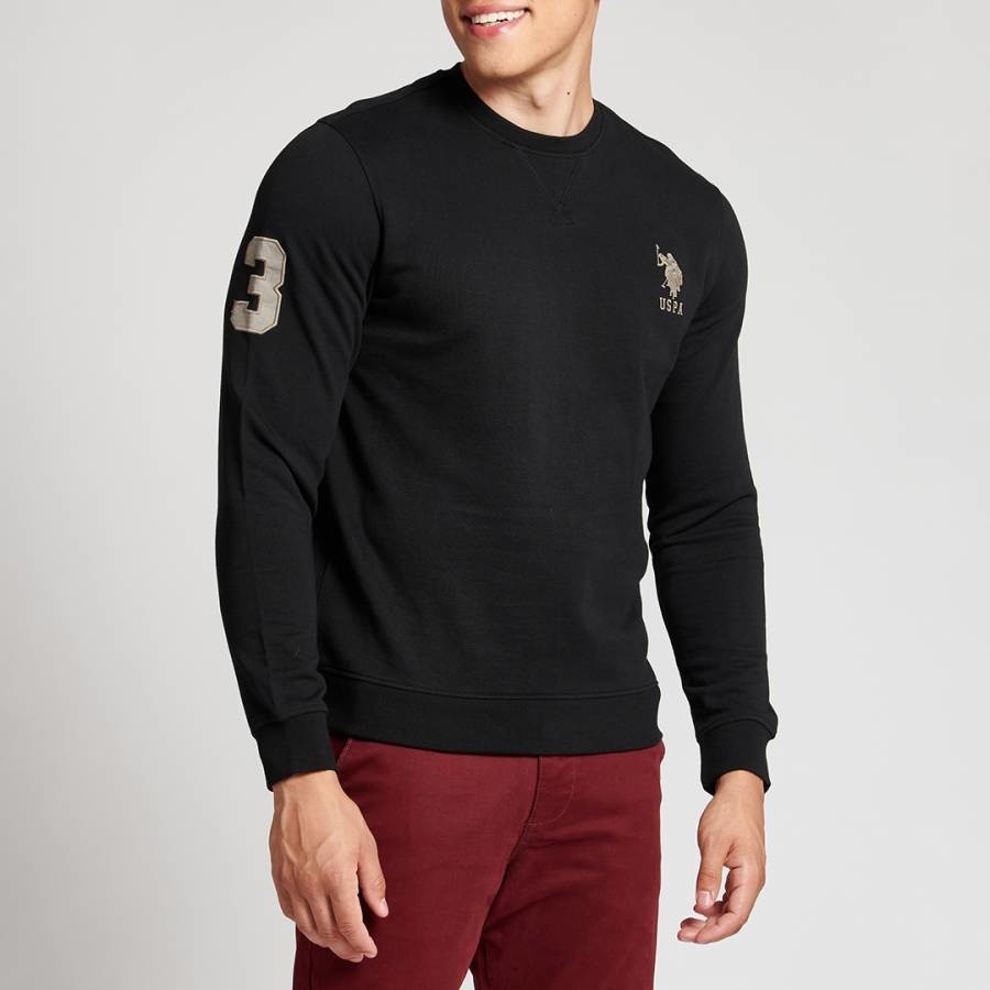 Black Player Cotton Sweatshirt