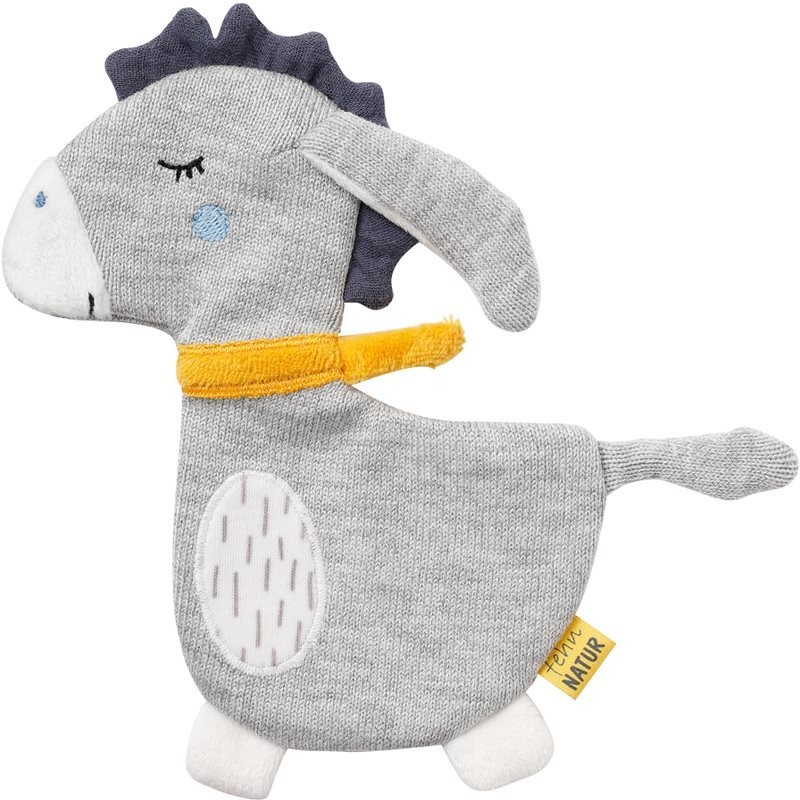 BABY FEHN fehnNATUR Crinkle Donkey stuffed toy with rattle 1 pc