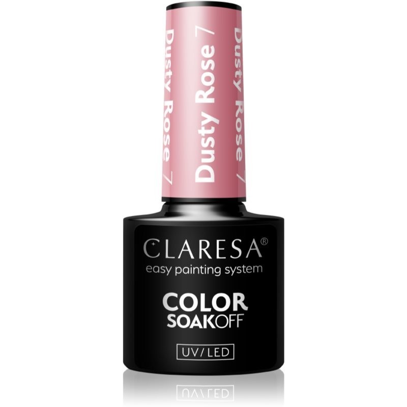 Claresa SoakOff UV/LED Color Dusty Rose gel nail polish shade 7 5 g