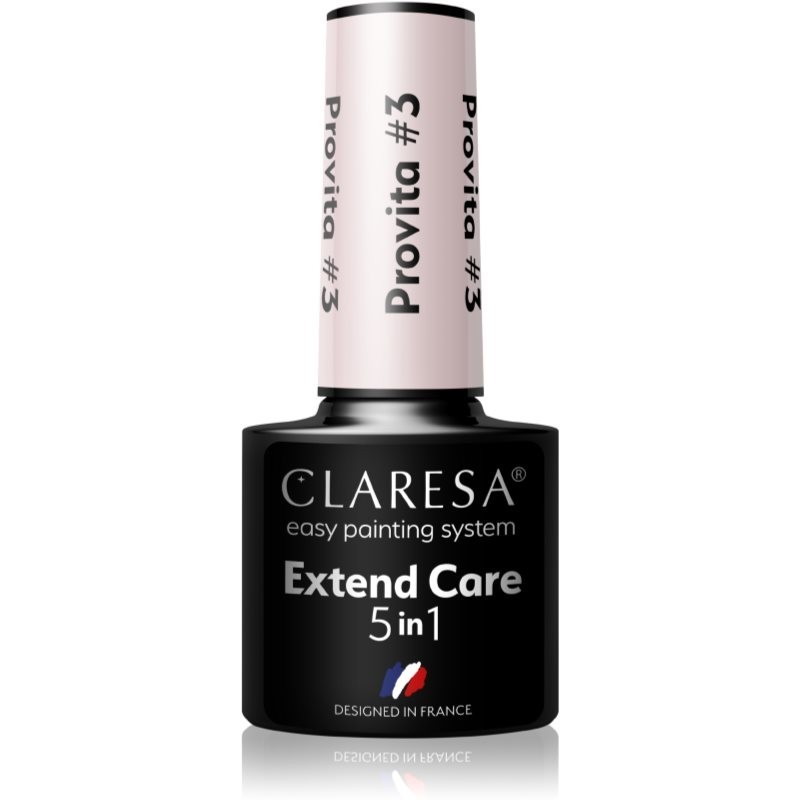 Claresa Extend Care 5 in 1 Provita base coat gel for gel nails with regenerative effect shade #3 5 g