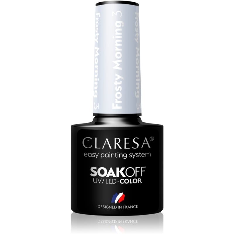 Claresa SoakOff UV/LED Color Frosty Morning gel nail polish shade 3 5 g