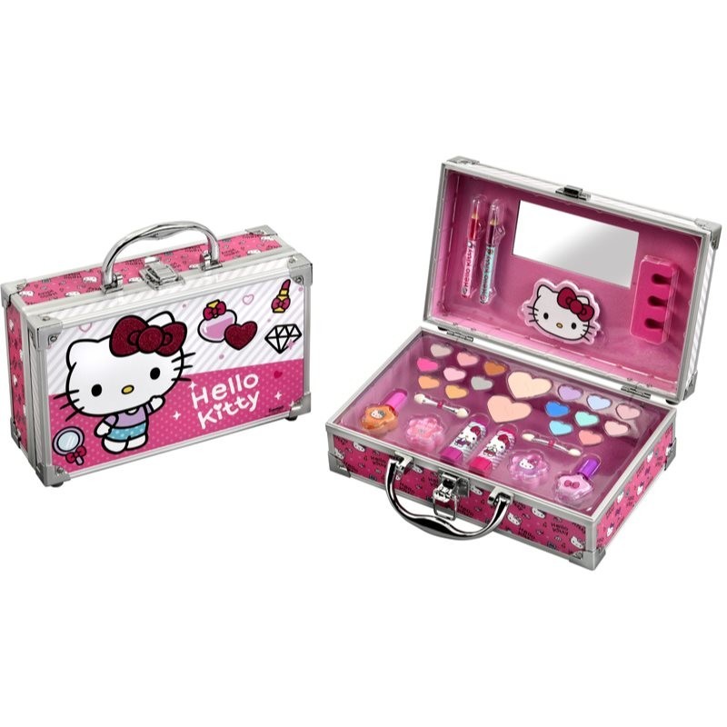 Hello Kitty Make-up Aluminum Set makeup case (with mirror) for children