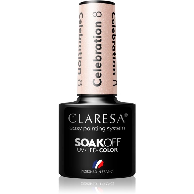 Claresa SoakOff UV/LED Color Celebration gel nail polish shade 8 5 g