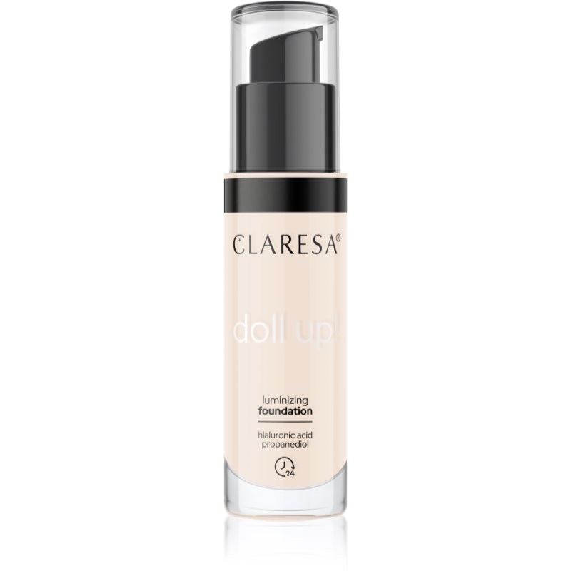 Claresa Doll Up! brightening foundation for a natural look shade 02 Light 34 g