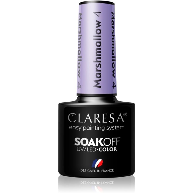 Claresa SoakOff UV/LED Color Marshmallow gel nail polish shade 4 5 g