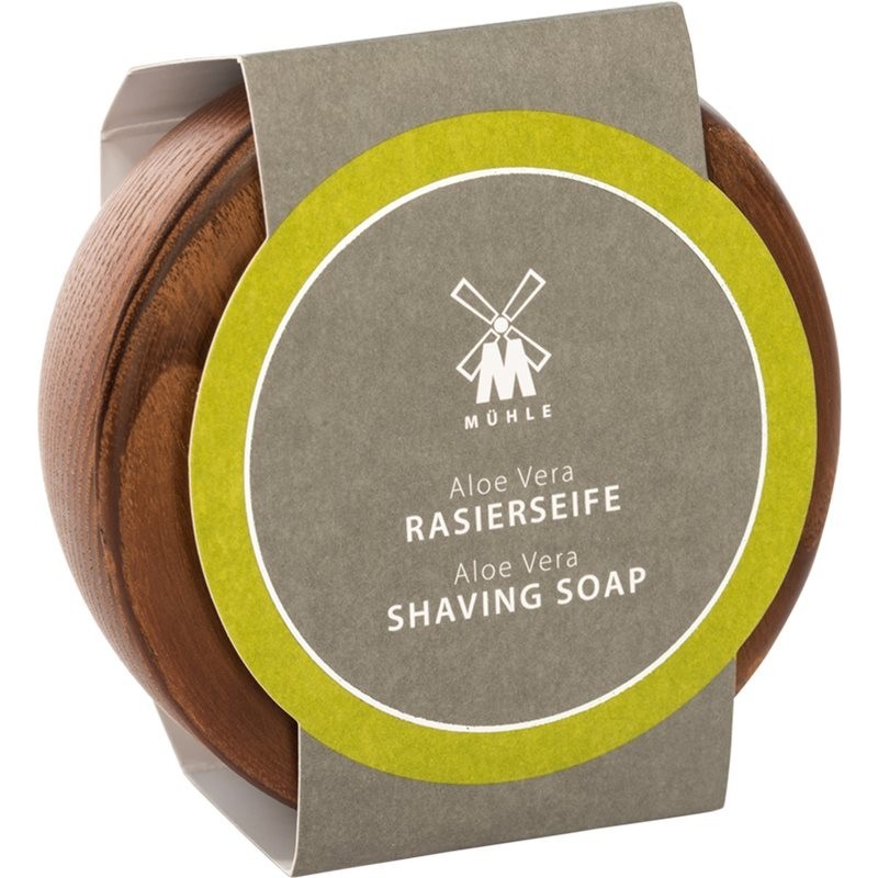 Mühle Shaving Soap Wooden Bowl shaving soap for men Aloe Vera 65 g