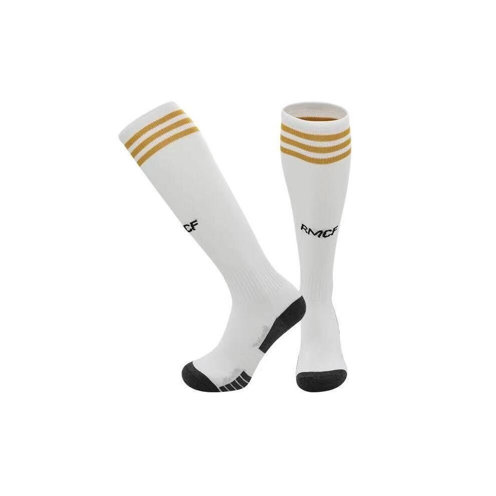 (Real Madrid Home, Kids(EU30-36)) Bonhause 23-24 New Season Football Socks For Kids Adult Training Sport Racing Stocking