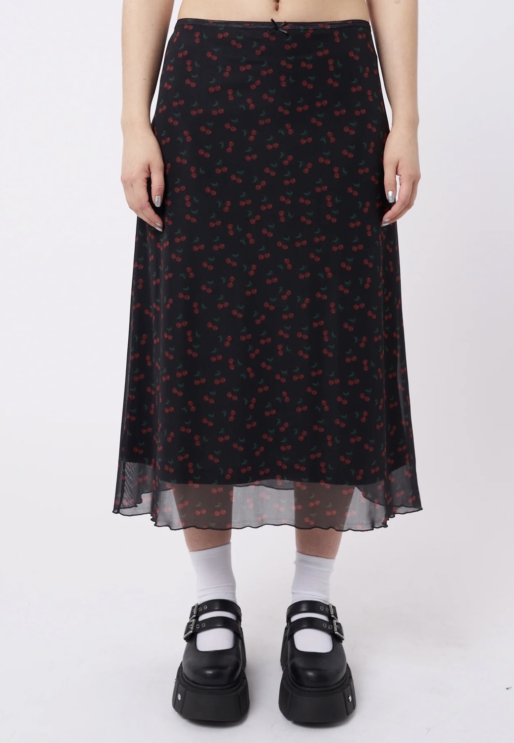 Minga London - Cherry Cola Mesh Black - Skirts