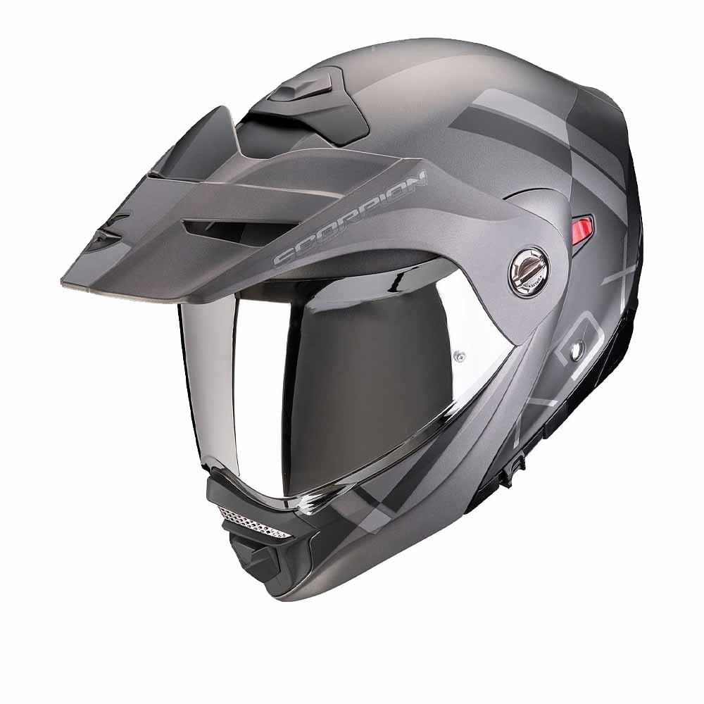 Scorpion ADX-2 Galane Matt Black Silver Adventure Helmet S