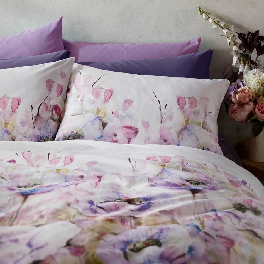 Papavera Standard Pair of Pillowcases Violet