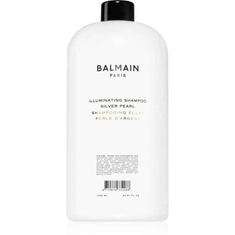Balmain Hair Couture Silver Pearl purifying shampoo for blonde hair 1000 ml