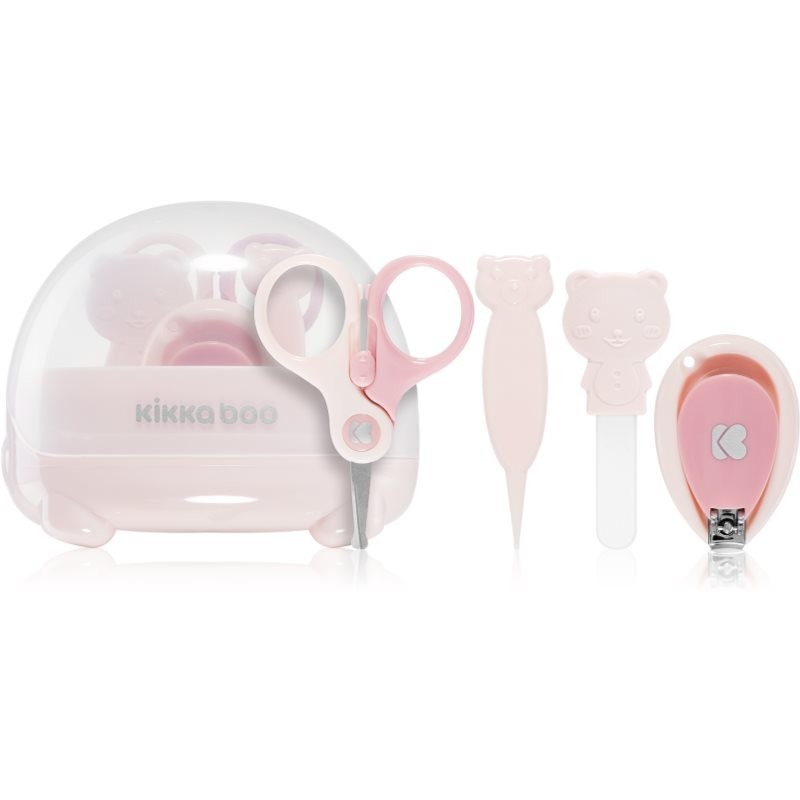 Kikkaboo Baby Manicure Set Bear manicure set for children from birth Pink 1 pc