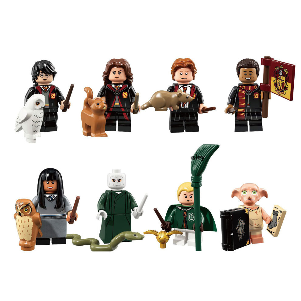 8pcs Harry Potter Voldemort Elves Dobby Assembled Man Toys Children's Toys Mini Figures Fit Lego