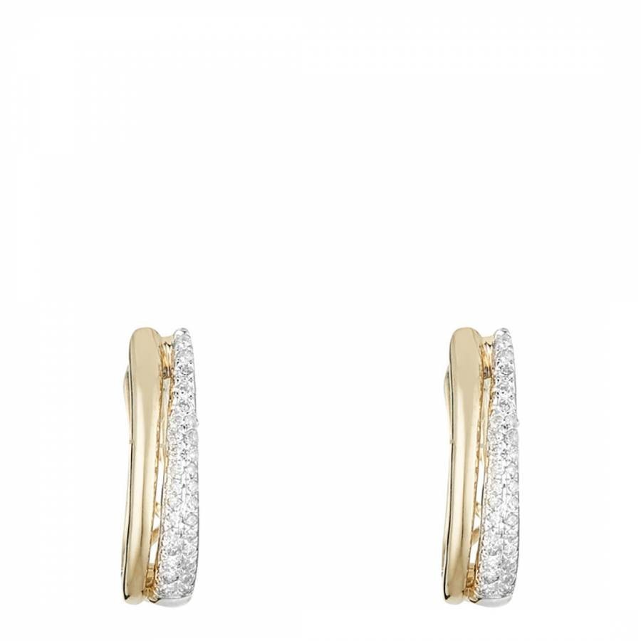 Diamond Maya Creole Earrings