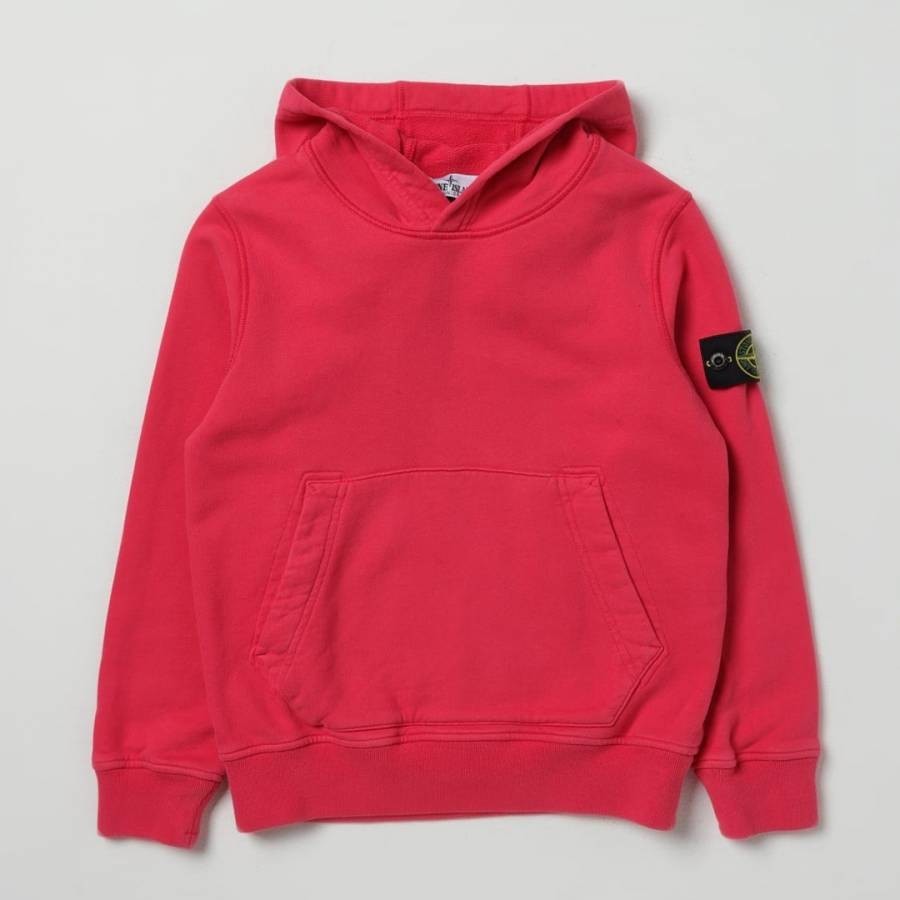 Red Brushed Cotton Fleece Hoodie