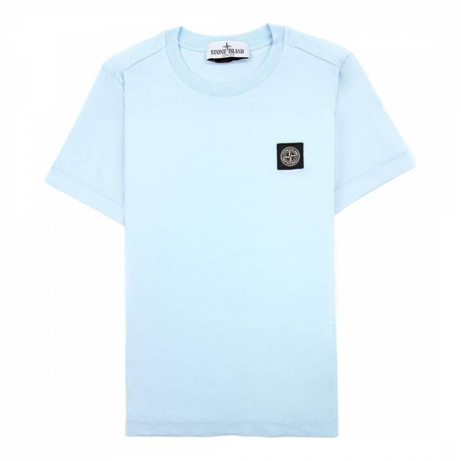 Blue Cotton Jersey T-Shirt