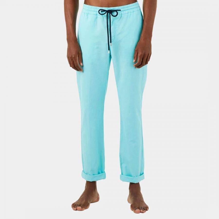 Blue Denim Relaxed Pant
