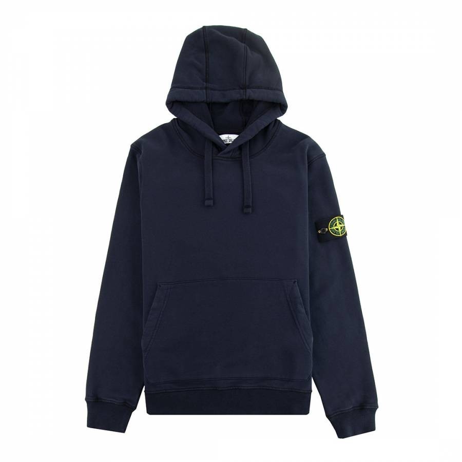 Navy Hooded Fleece Sweatshirt